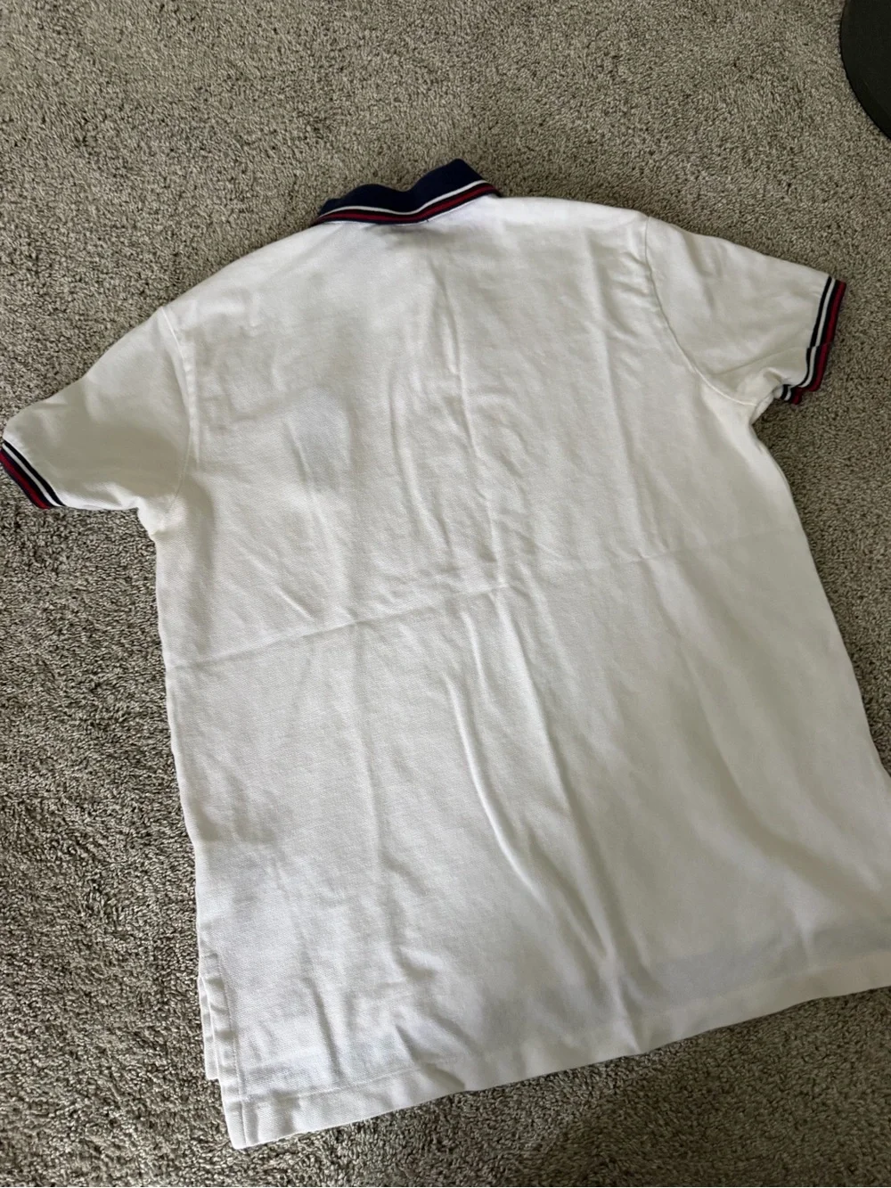 Ralph Lauren Big Pony Custom Fit White Polo Shirt